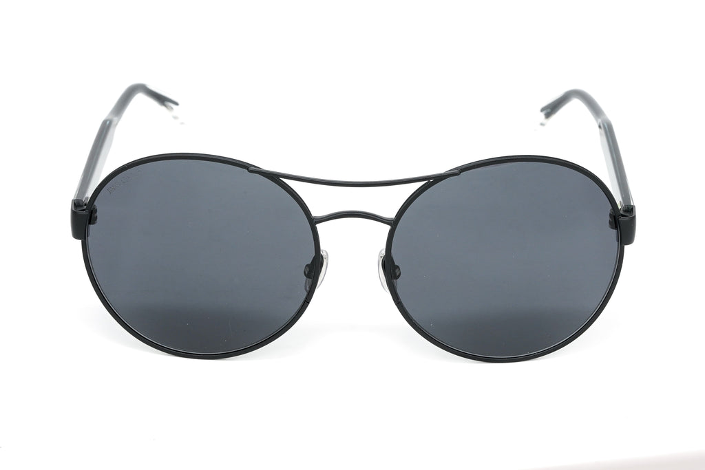 Jimmy Choo Unisex Sunglasses Round Browline Matte Black