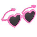 Jeremy Scott Ladies Pink Hearts Sunglasses