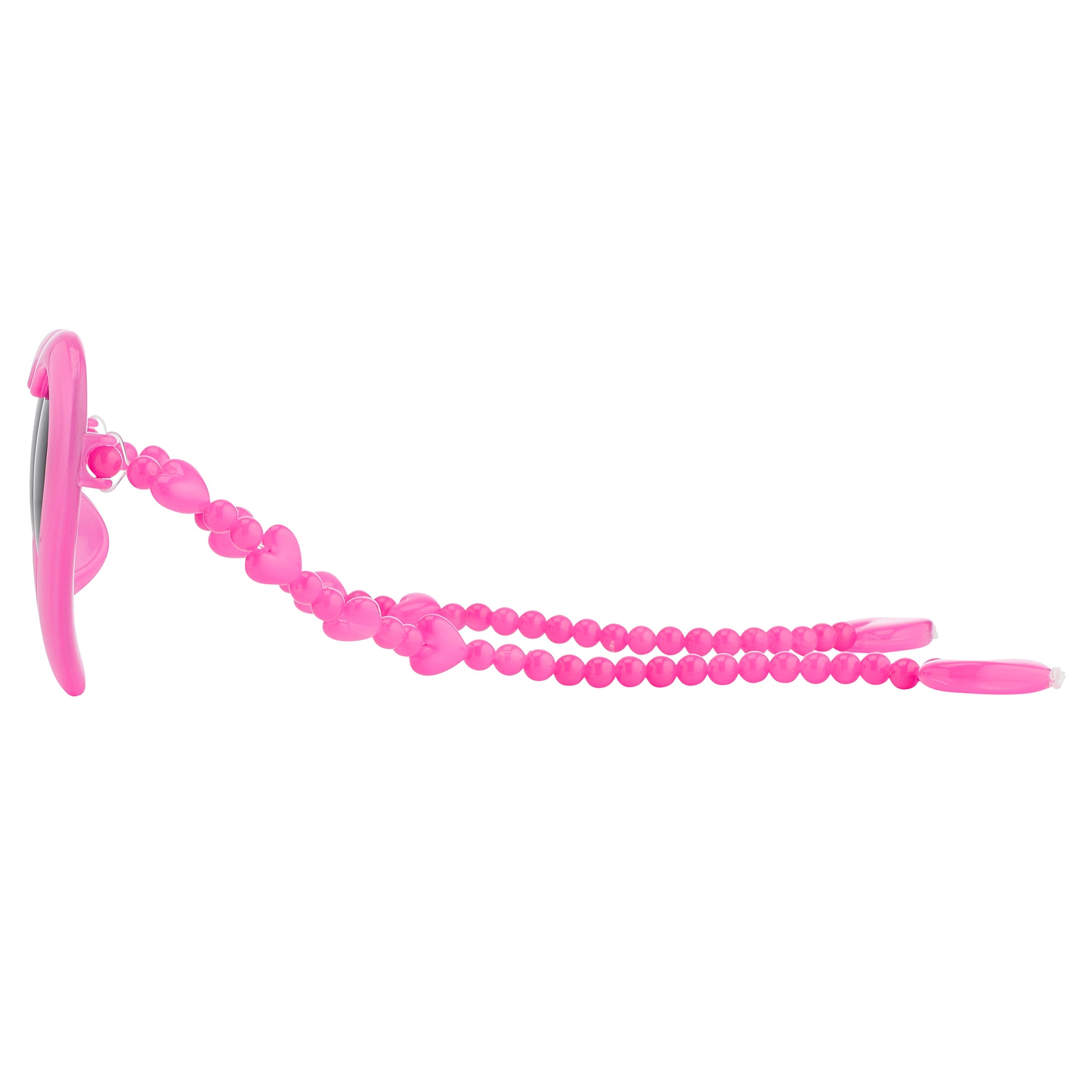 Jeremy Scott Ladies Pink Hearts Sunglasses