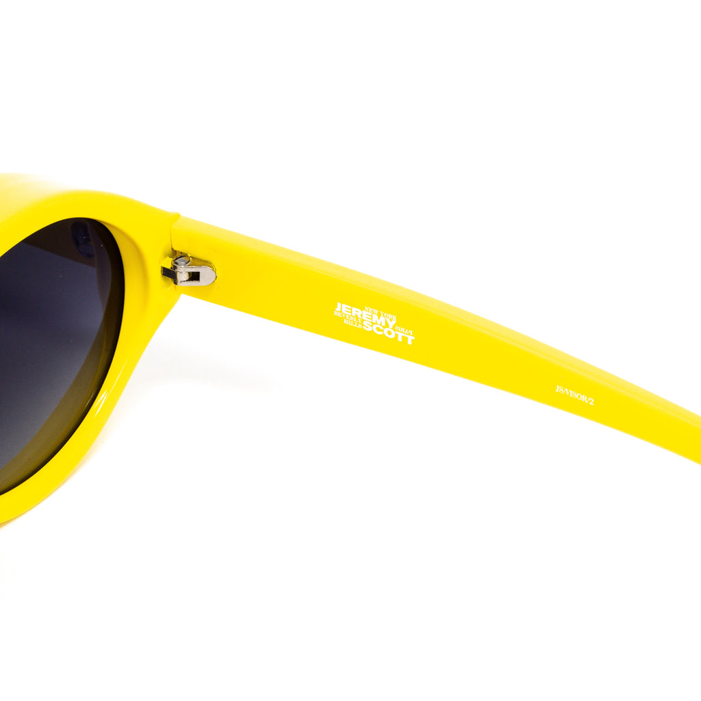 Jeremy Scott Ladies Oval Yellow Sunglasses