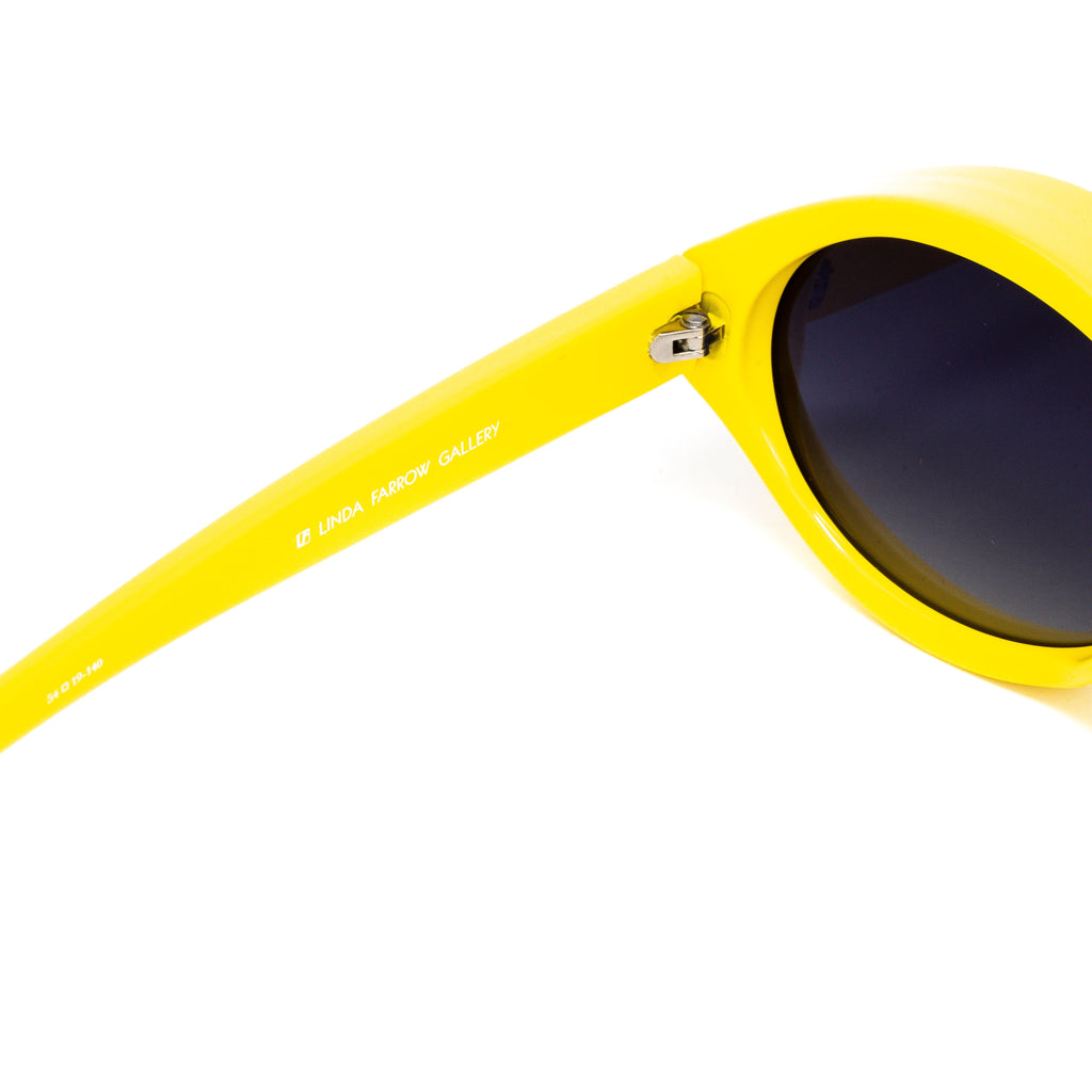 Jeremy Scott Ladies Oval Yellow Sunglasses