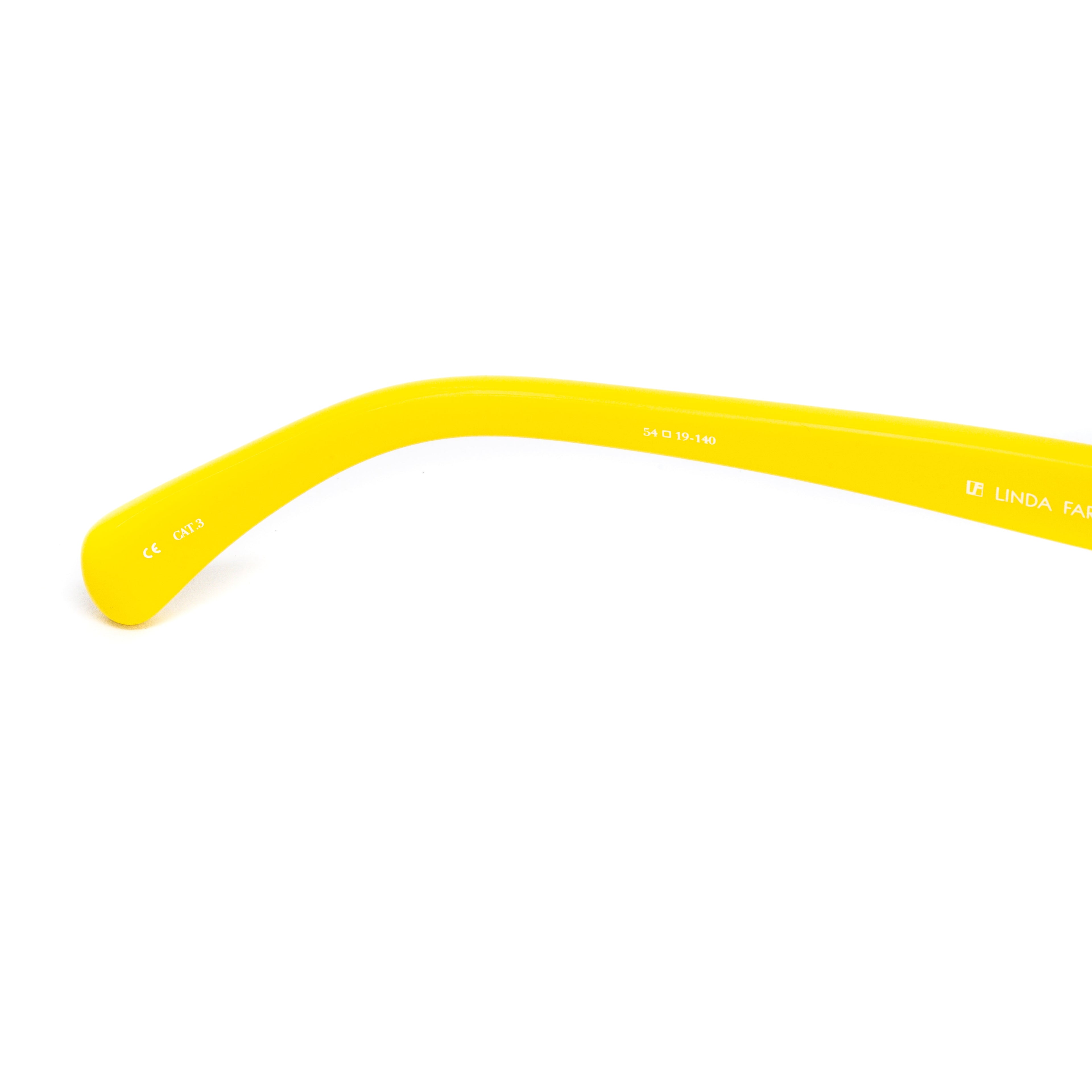 Jeremy Scott Ladies Oval Yellow Sunglasses