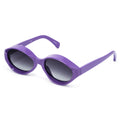Jeremy Scott Ladies Oval Purple Sunglasses