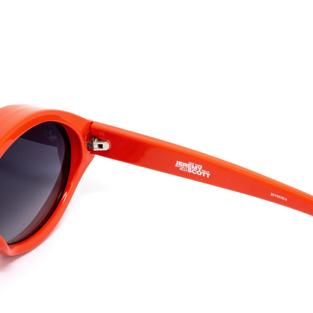 Jeremy Scott Ladies Oval Red Sunglasses