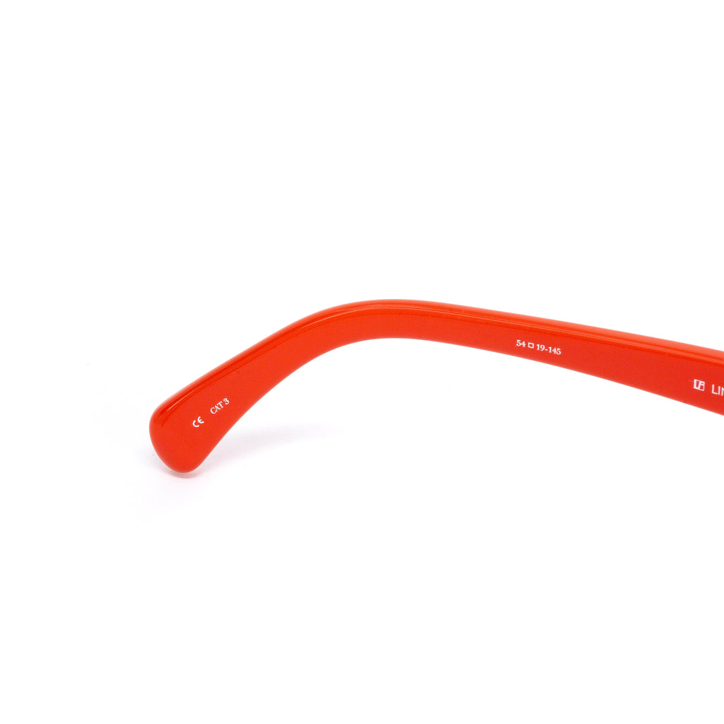 Jeremy Scott Ladies Oval Red Sunglasses