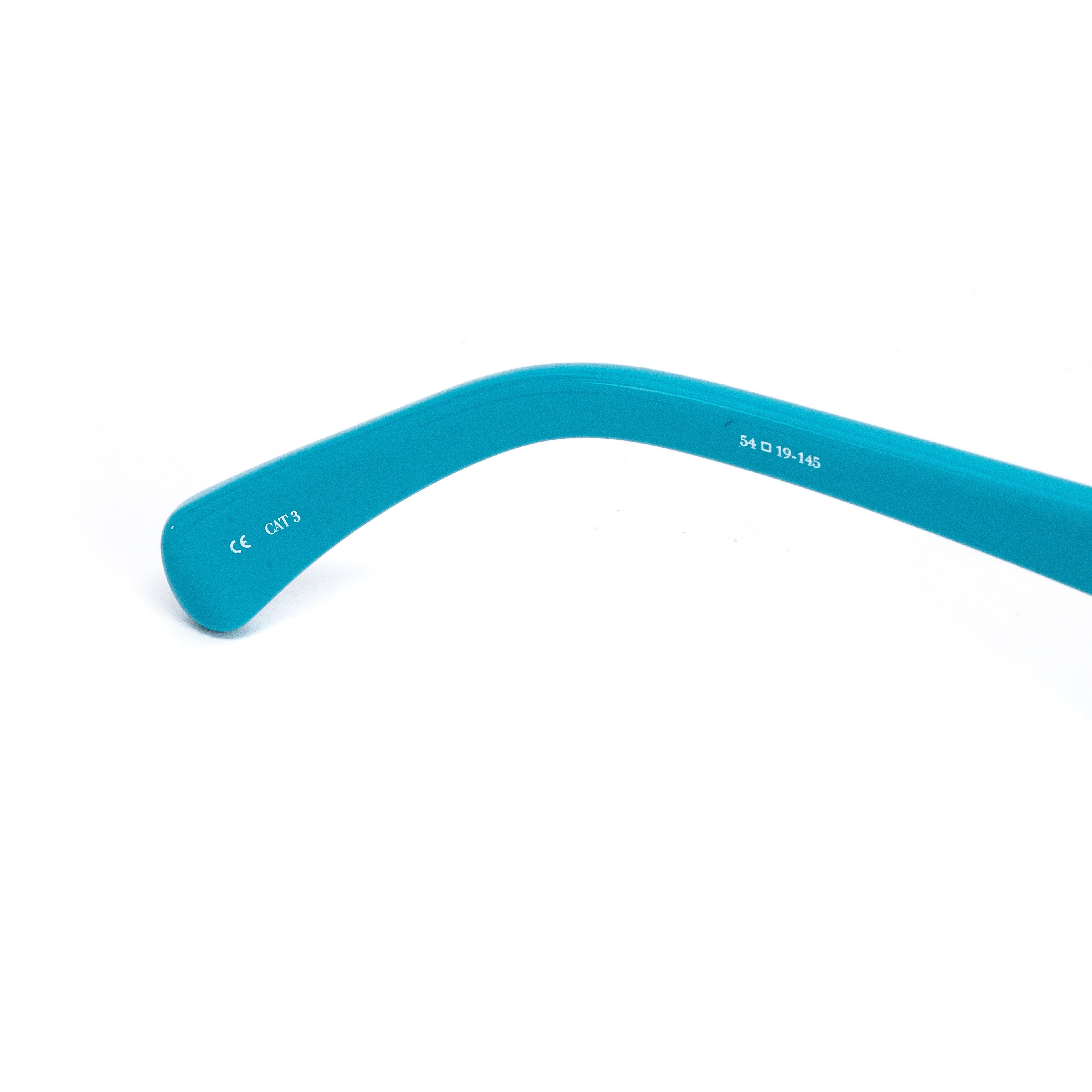 Jeremy Scott Ladies Oval Blue Sunglasses