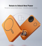 KUXIU K1 Ultra 10000mAh 25W Fast Charging 3-in-1 MagSafe Wireless Power Bank - Cosmic Orange