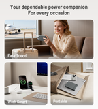 KUXIU K2 Qi2 15W Fast Charging 3-in-1 MagSafe Power Bank - Gray