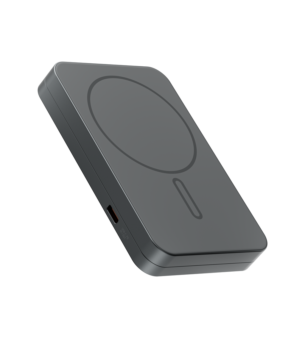 KUXIU K2 Qi2 15W Fast Charging 3-in-1 MagSafe Power Bank - Gray