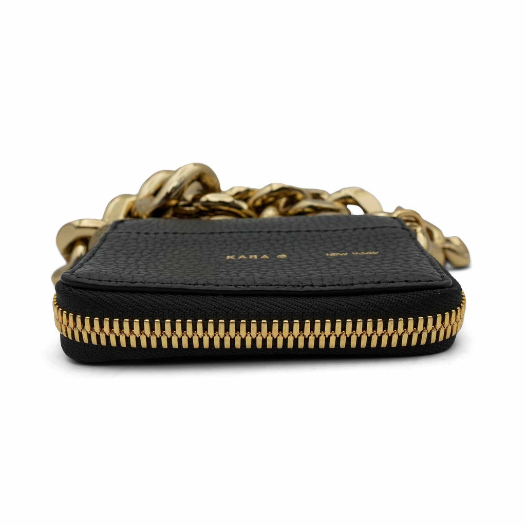 Kara 'Bike Leather' Wallet On Chain