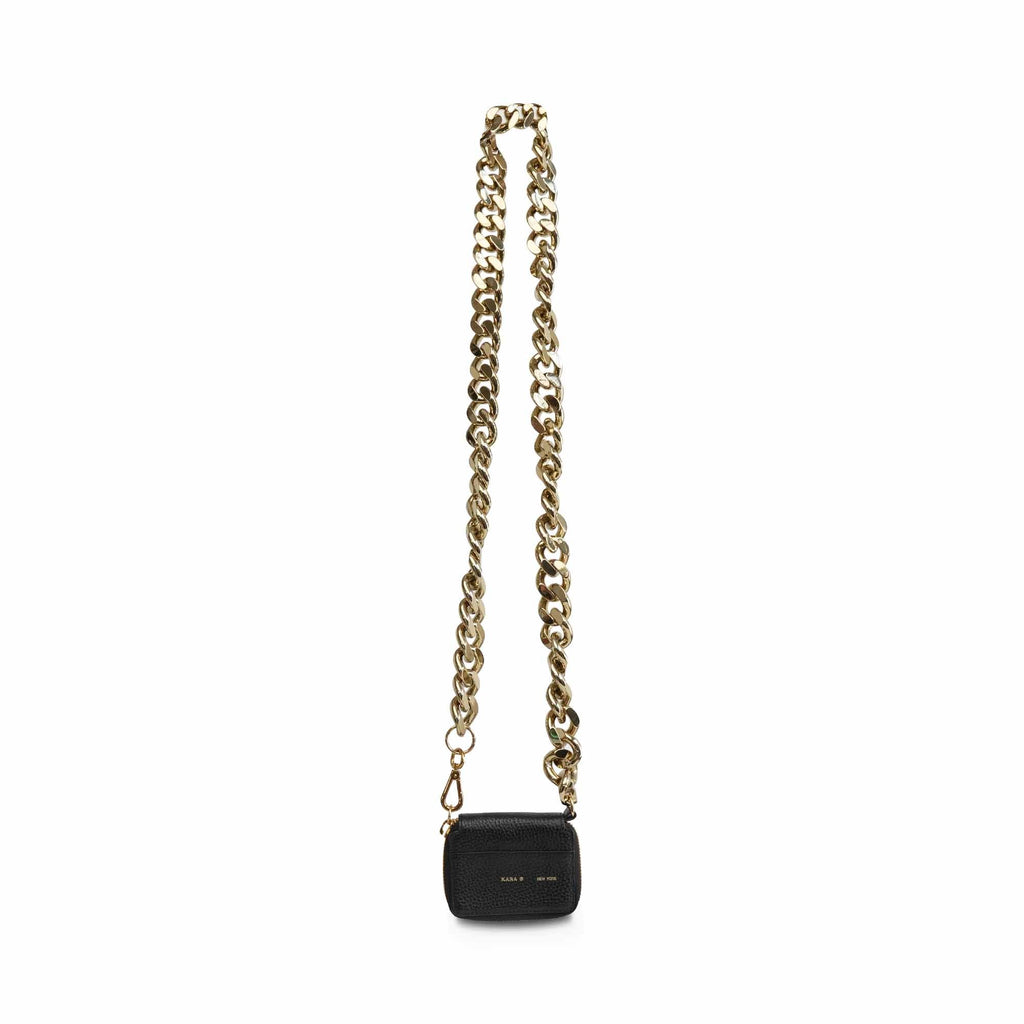 Kara 'Bike Leather' Wallet On Chain