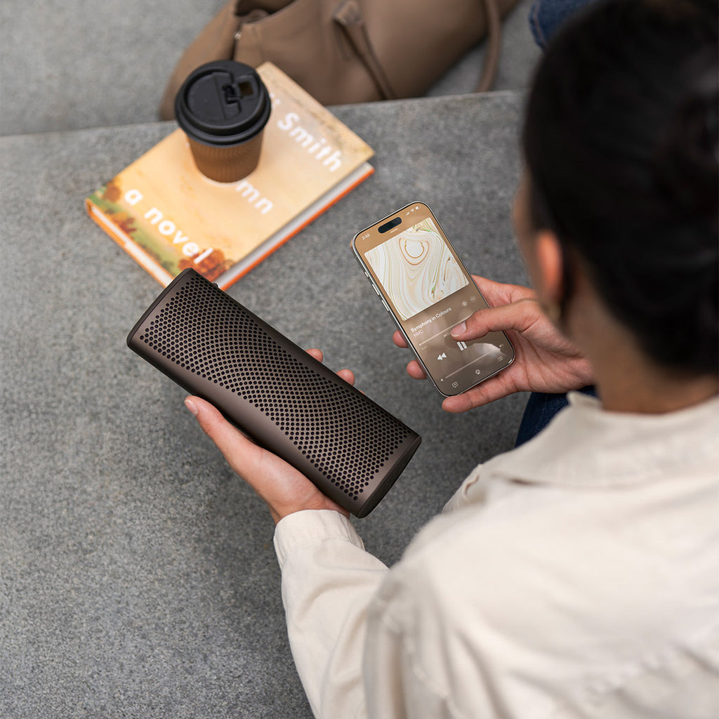 KEF Muo Portable Bluetooth Speaker (Cocoa Brown)