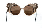 Khaleda And Fahad Ladies Sunglasses Cat Eyes Rose Gold