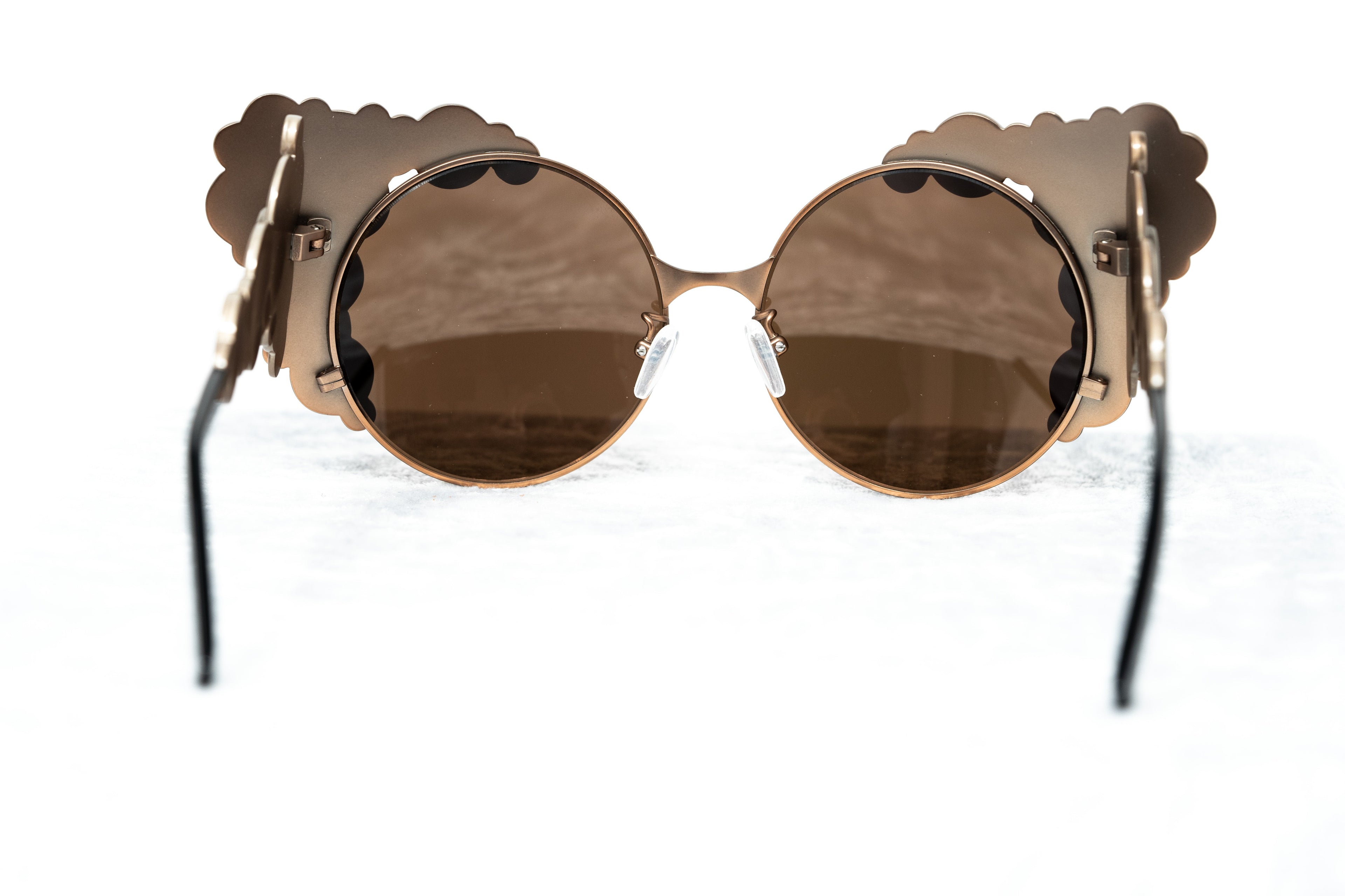 Khaleda And Fahad Ladies Sunglasses Cat Eyes Rose Gold