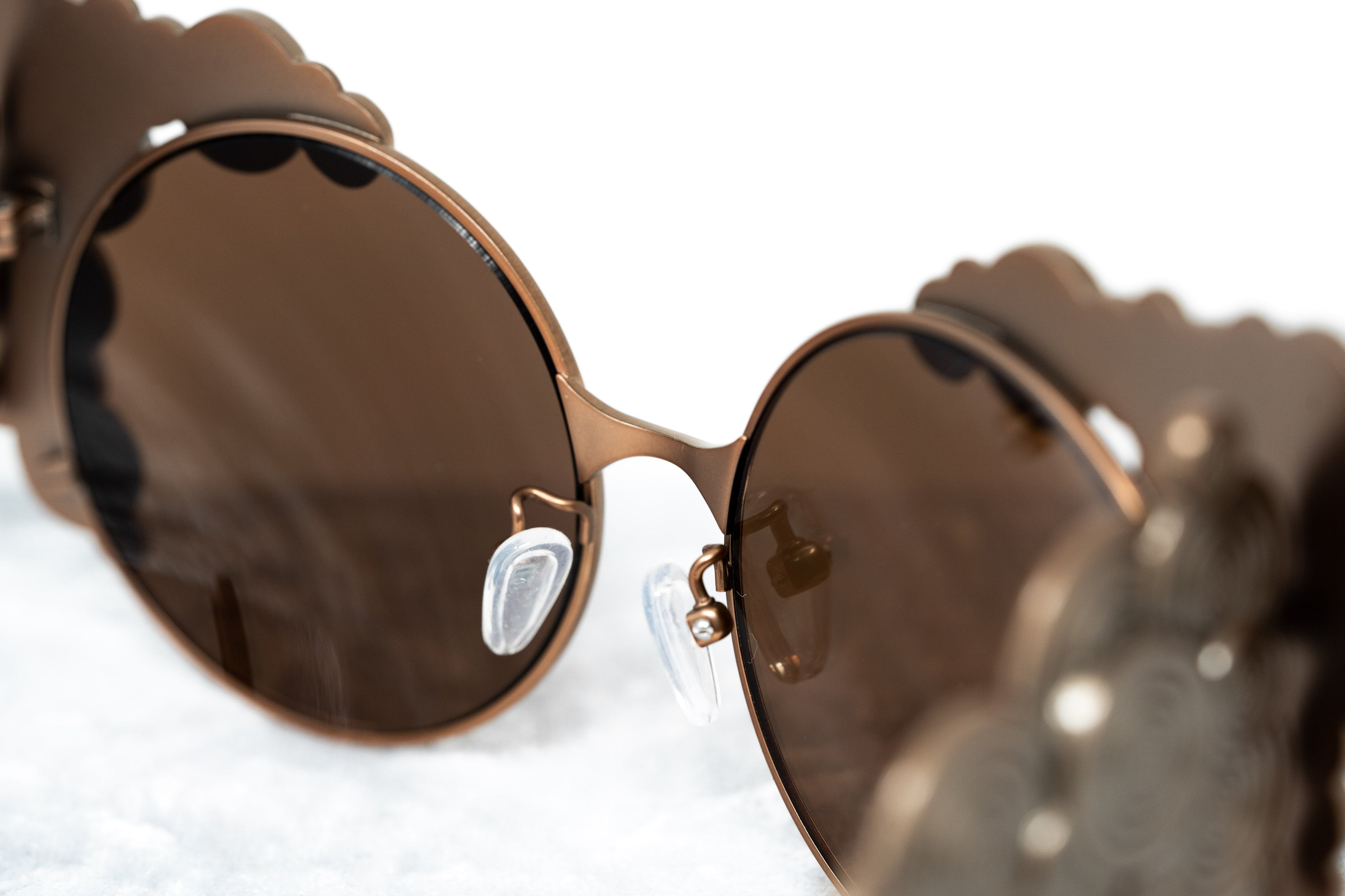Khaleda And Fahad Ladies Sunglasses Cat Eyes Rose Gold