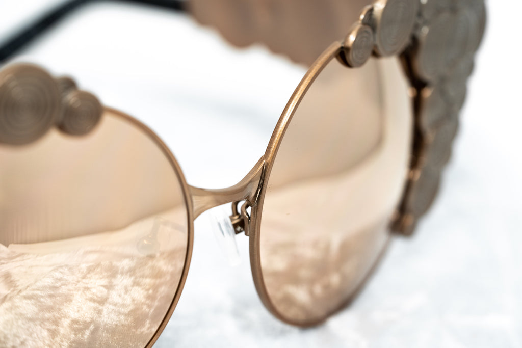 Khaleda And Fahad Ladies Sunglasses Cat Eyes Rose Gold