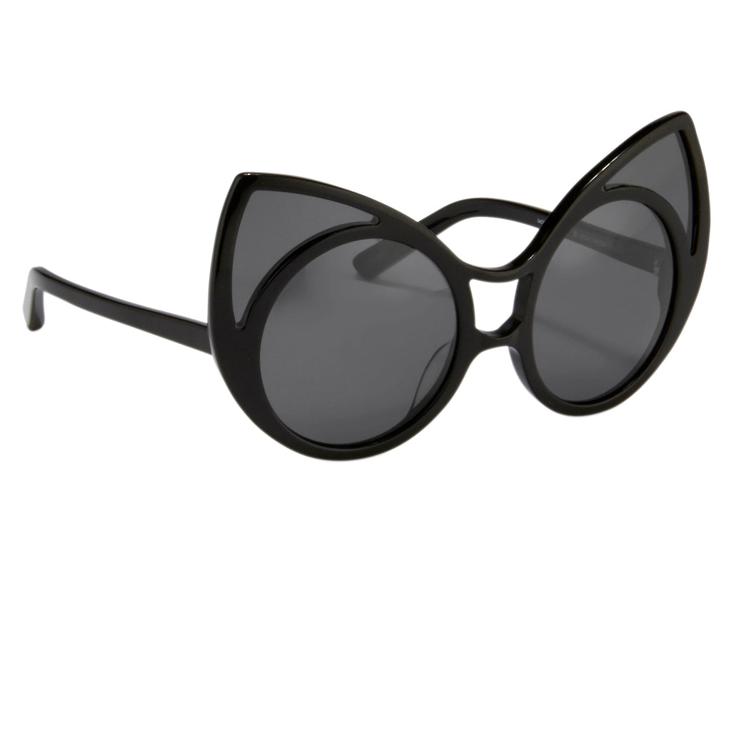 Khaleda And Fahad Ladies Cat Eye Grey Sunglasses