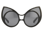 Khaleda And Fahad Ladies Cat Eye Grey Sunglasses