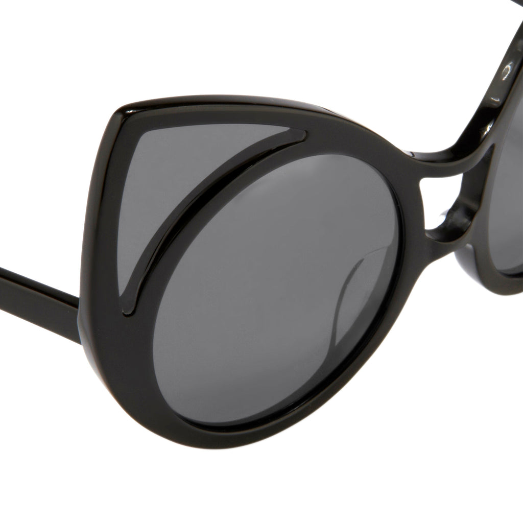 Khaleda And Fahad Ladies Cat Eye Grey Sunglasses
