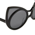 Khaleda And Fahad Ladies Cat Eye Grey Sunglasses