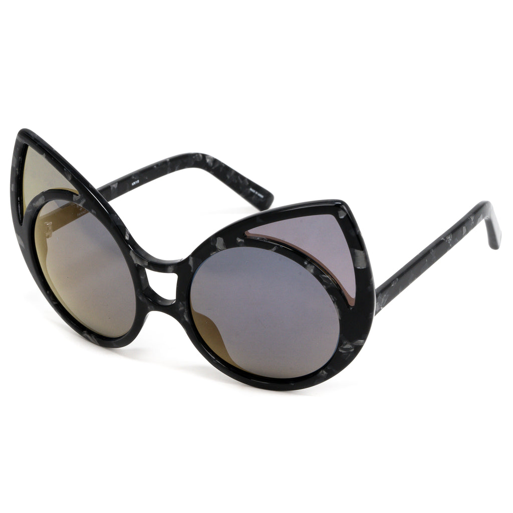 Khaleda And Fahad Ladies Cat Eye Grey Sunglasses