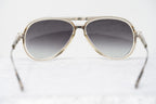 Kris Van Assche Aviator Sunglasses Clear Dark Grey