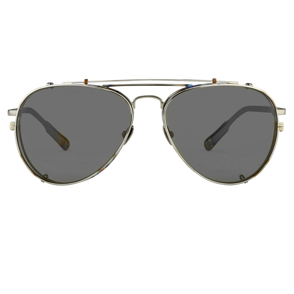 Kris Van Assche x Linda Farrow Steel Sunglasses