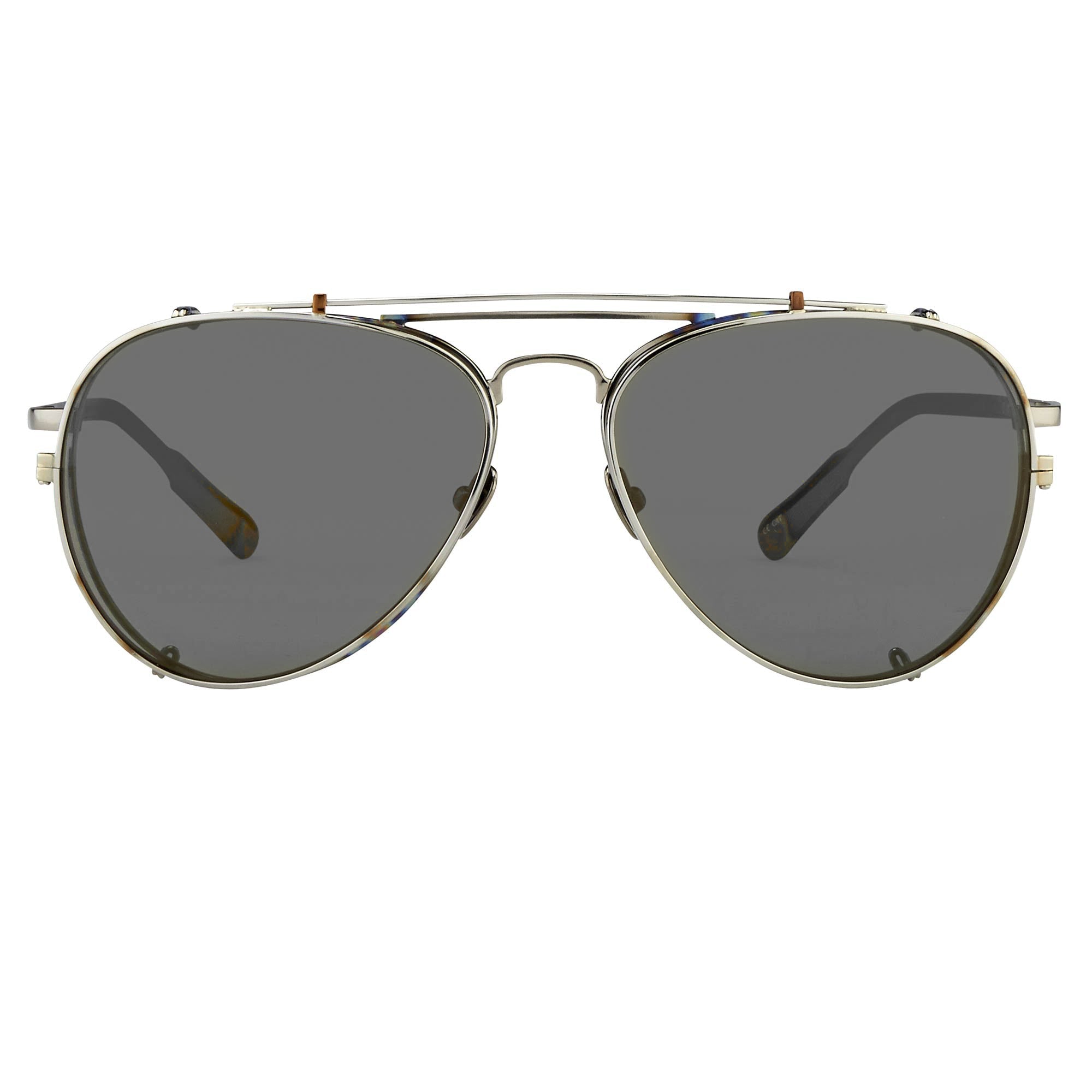 Kris Van Assche x Linda Farrow Steel Sunglasses