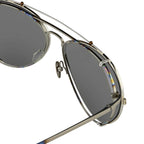 Kris Van Assche x Linda Farrow Steel Sunglasses