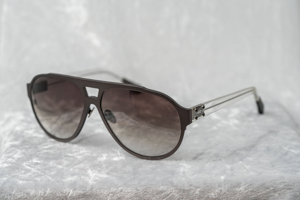 Kris Van Assche Sunglasses Dark Purple Brown and Grey