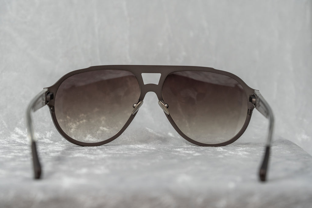 Kris Van Assche Sunglasses Dark Purple Brown and Grey