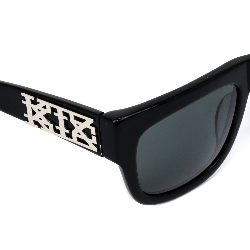 Kokon To Zai Unisex D-Frame Grey Sunglasses