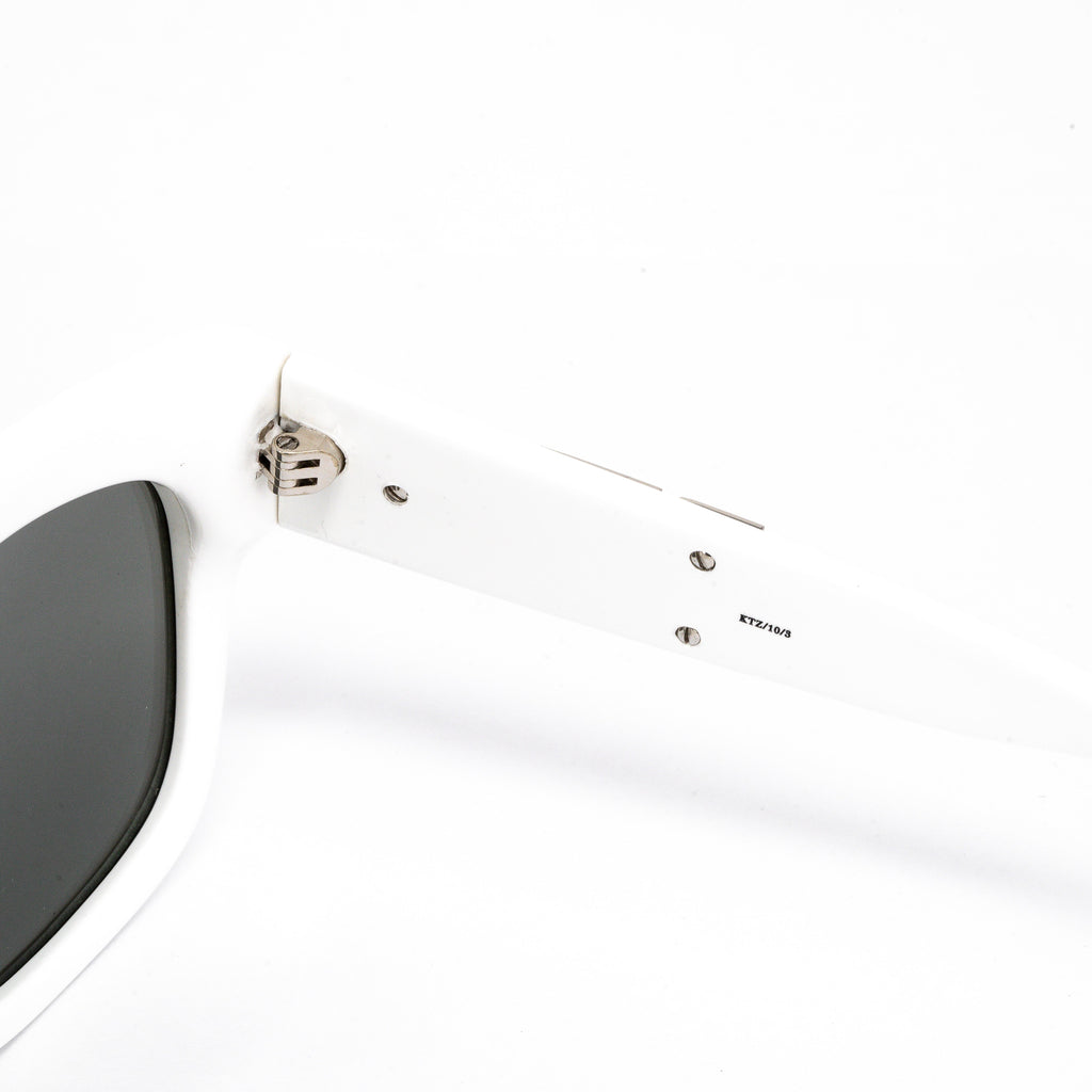 Kokon To Zai Unisex D-Frame Silver Sunglasses
