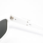 Kokon To Zai Unisex D-Frame Silver Sunglasses