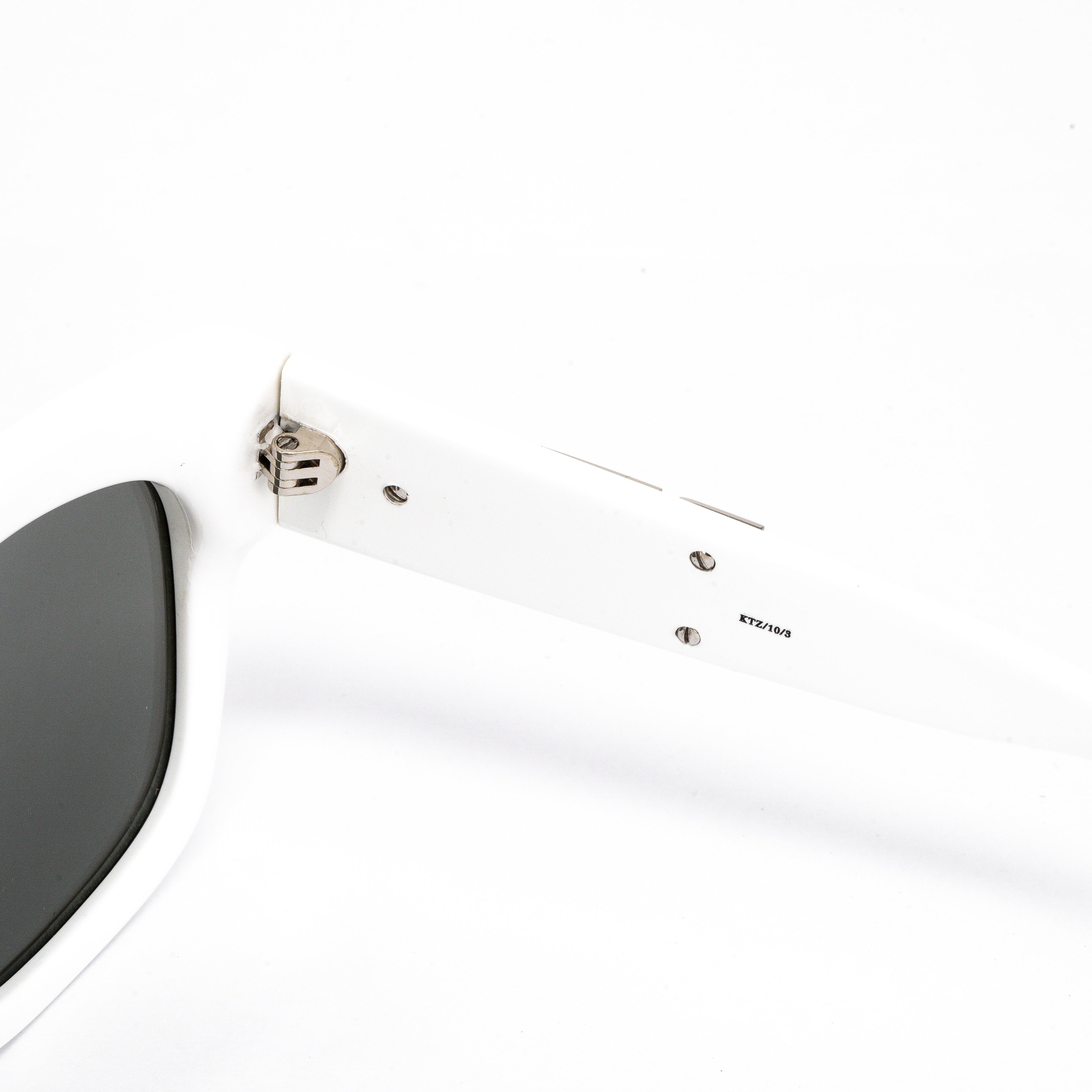 Kokon To Zai Unisex D-Frame Silver Sunglasses