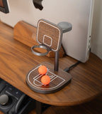 KUXIU Qi2 3-Point Power Creative 3-in-1 MagSafe Charging Stand - Wood Grain