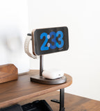 KUXIU Qi2 3-Point Power Creative 3-in-1 MagSafe Charging Stand - Wood Grain