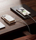 KUXIU K1 15W Fast Charging 3-in-1 MagSafe Wireless Power Bank - 5000mAh - Desert Titanium