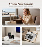 KUXIU K1 15W Fast Charging 3-in-1 MagSafe Wireless Power Bank - Black