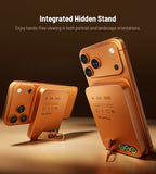 KUXIU S4 Qi2.2 25W 10000mAh Aluminum Alloy Semi-Solid Safe Wireless Power Bank — Cosmic Orange