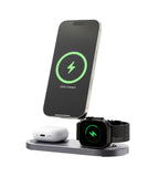 KUXIU X23 Pro 3-in-1 MagSafe Dual-Core Fast Charging Stand – Gray