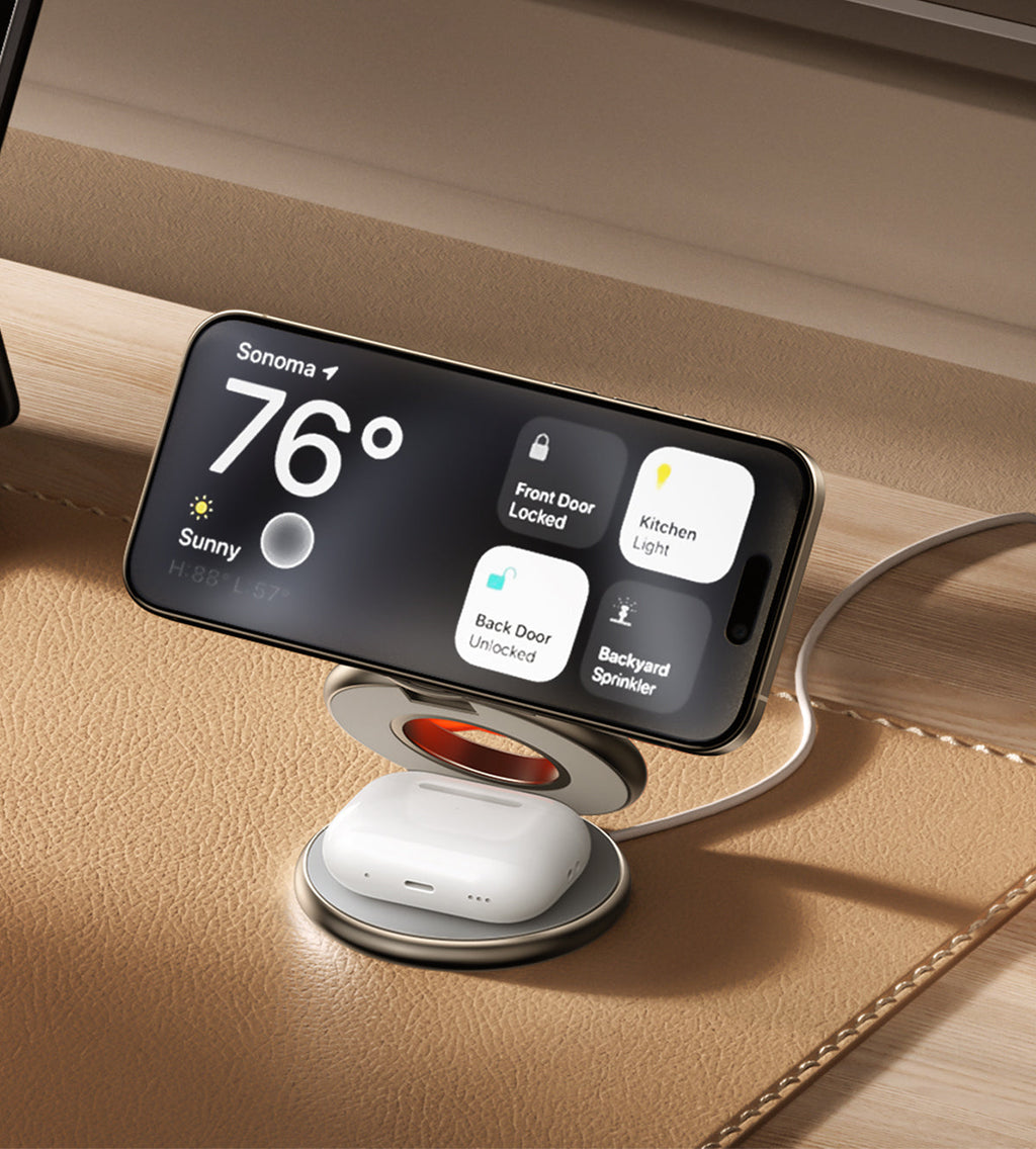 KUXIU X63 3-In-1 MagSafe Foldable Magnetic Wireless Charging Station