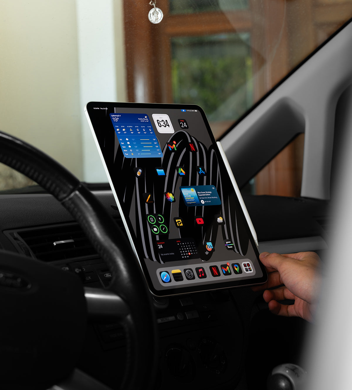 KUXIU X97 Pro MAX Magnetic iPad Mount with Charging for Car Headrest and Air Vent