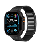 KUXIU Black Stainless Steel Magnetic Apple Watch Band