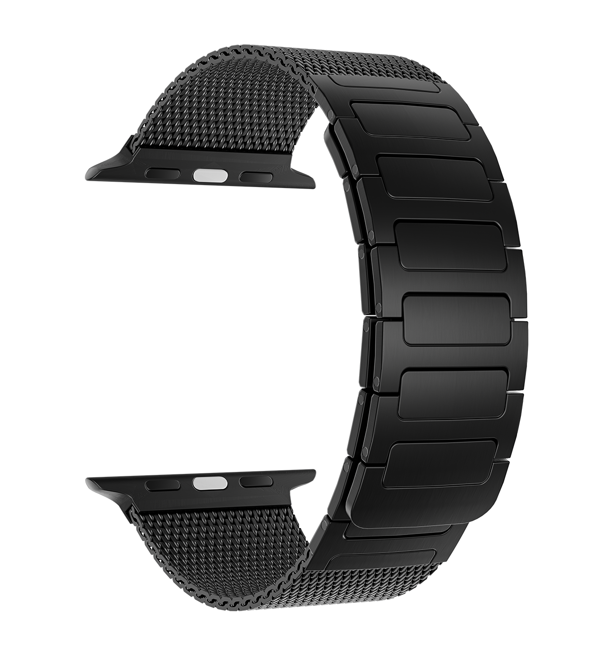 KUXIU Black Stainless Steel Magnetic Apple Watch Band