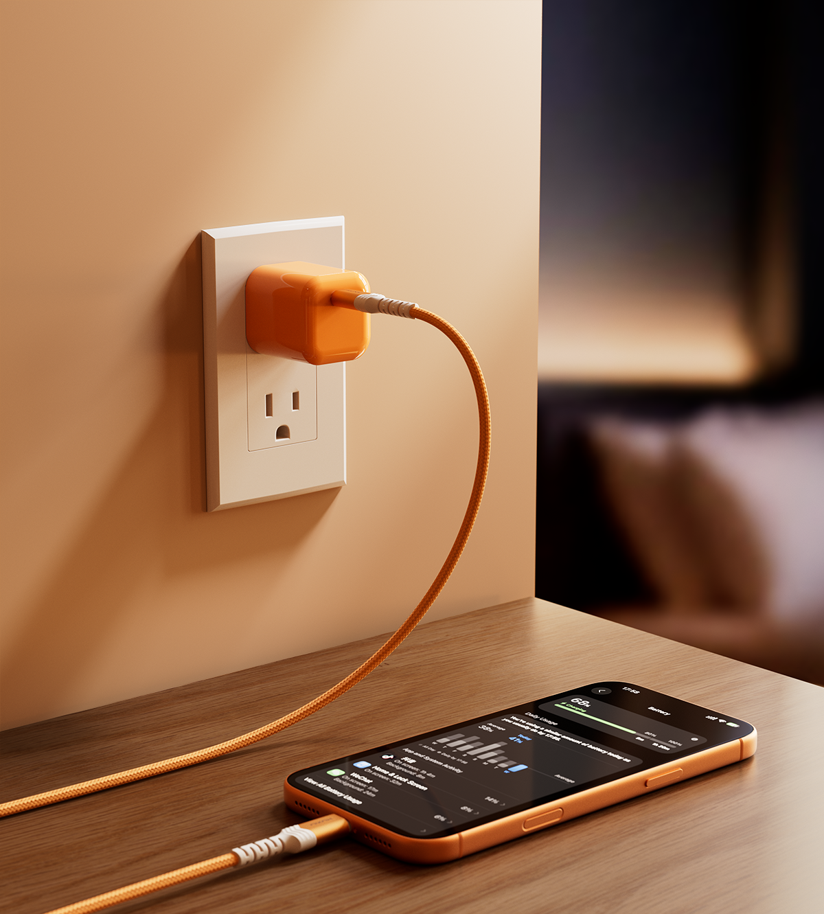 KUXIU IceMini 45W GaN Power Adapter - Cosmic Orange