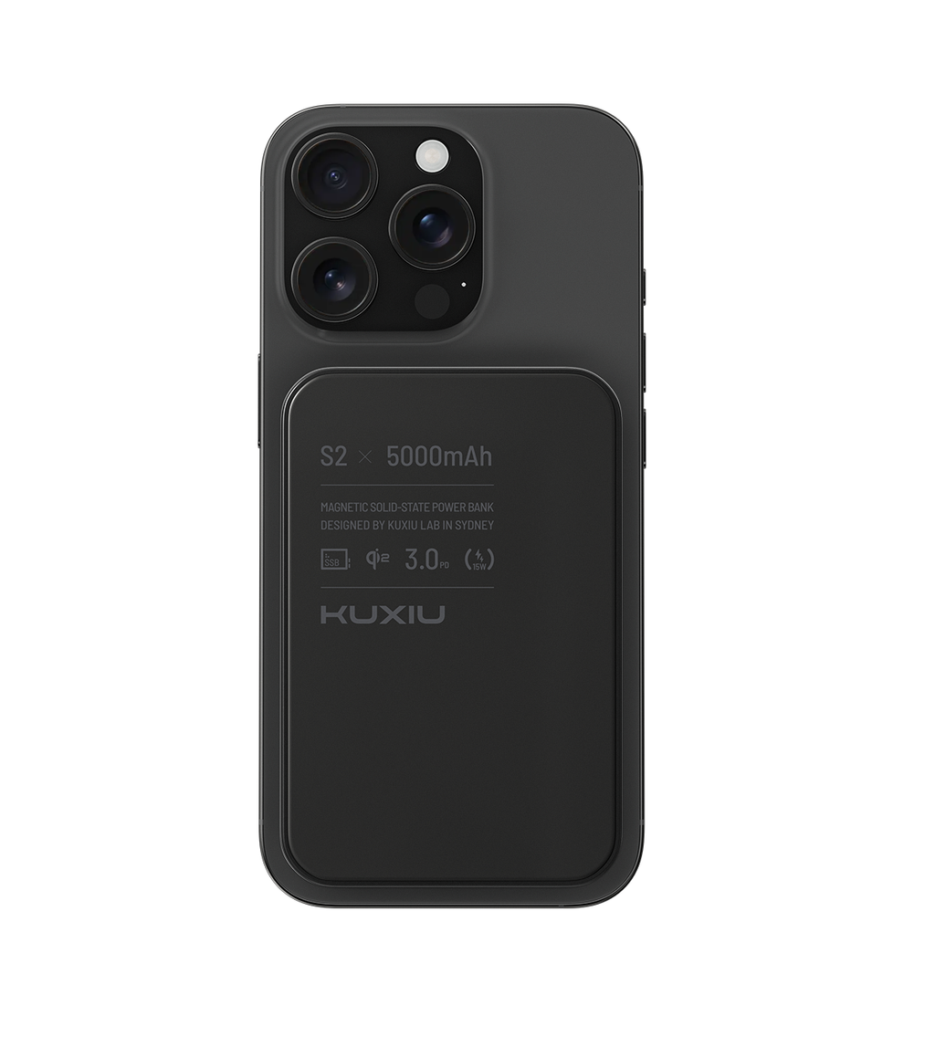 KUXIU S2 Qi2 5000mAh MagSafe Solid-State Power Bank