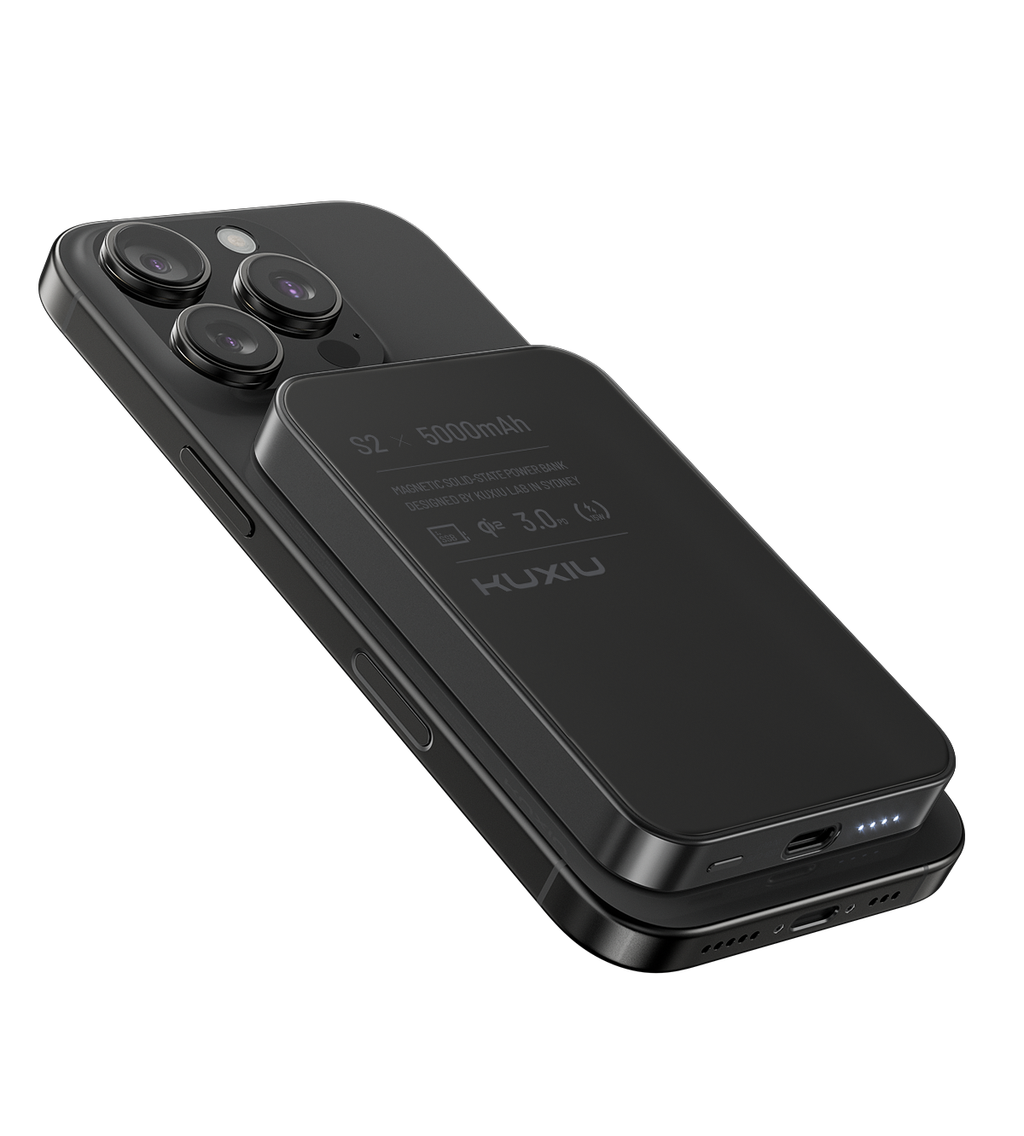 KUXIU S2 Qi2 5000mAh MagSafe Solid-State Power Bank