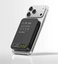 KUXIU S4 Qi2.2 25W 10000mAh Aluminum Alloy Semi-Solid Safe Wireless Power Bank — Black