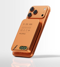 KUXIU S4 Qi2.2 25W 10000mAh Aluminum Alloy Semi-Solid Safe Wireless Power Bank — Cosmic Orange